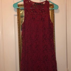 Burgundy Lace dress NWOT